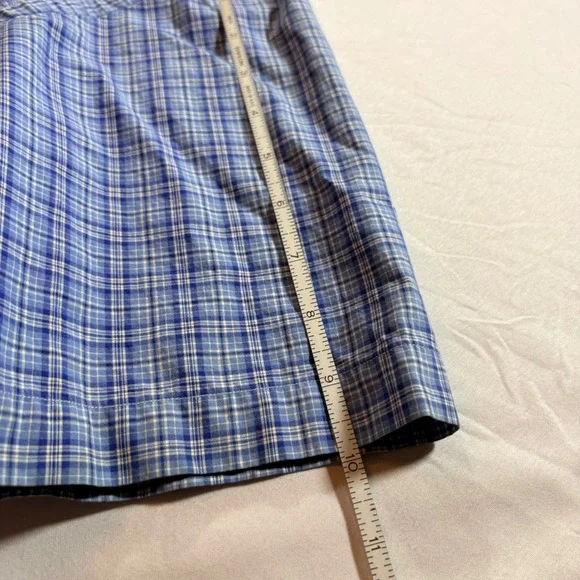 Polo Ralph Lauren Mens S Blue Plaid Short Sleeve Button Down Classic Fit Shirt - Picture 9 of 9